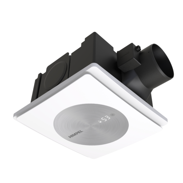 Hình ảnh thực tế quạt hút âm trần cao cấp Himpel FZD-C160N, giải pháp thông gió chống trào ngược mùi hiệu quả cho dự án chung cư.